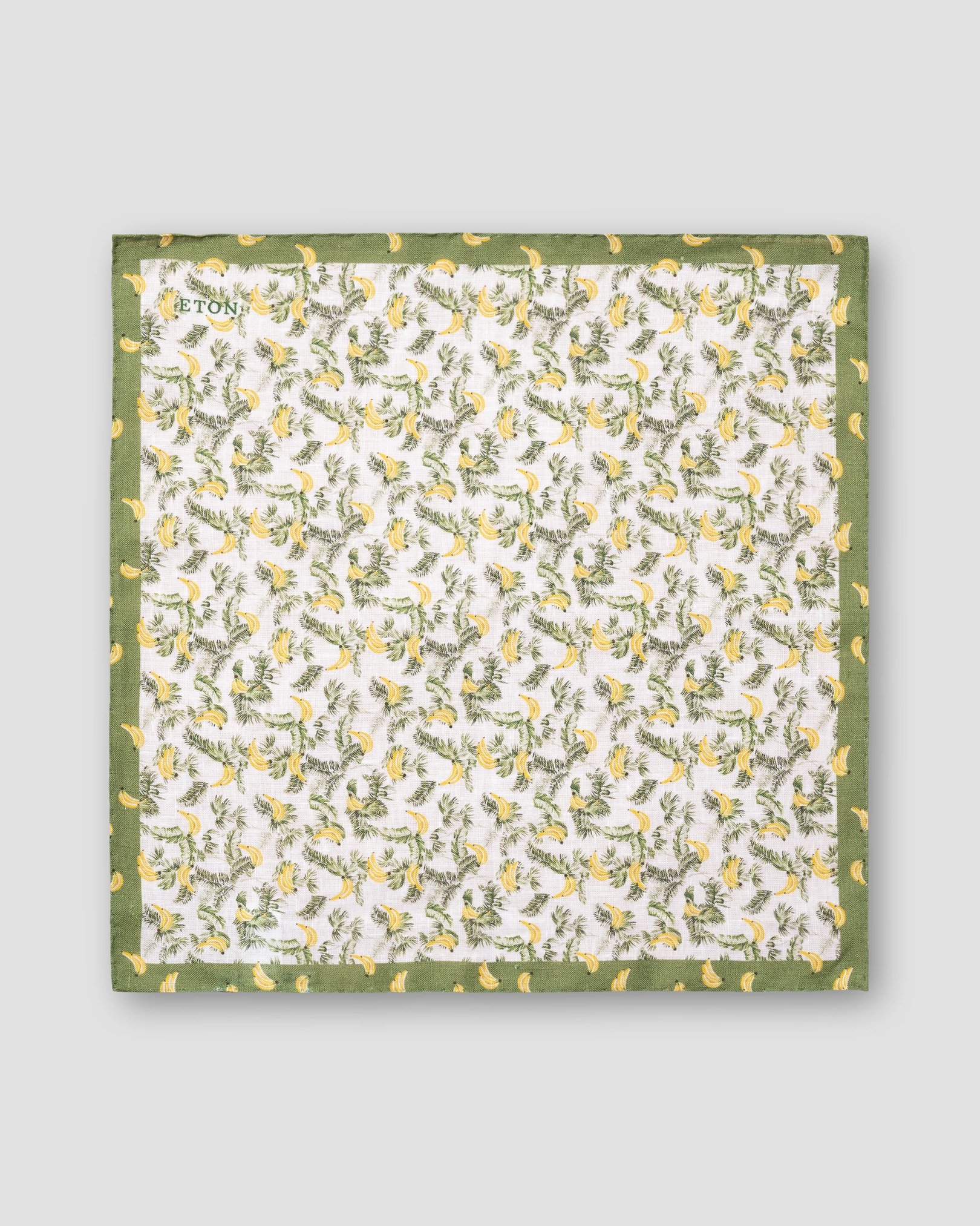 Eton - banana pattern pocket square