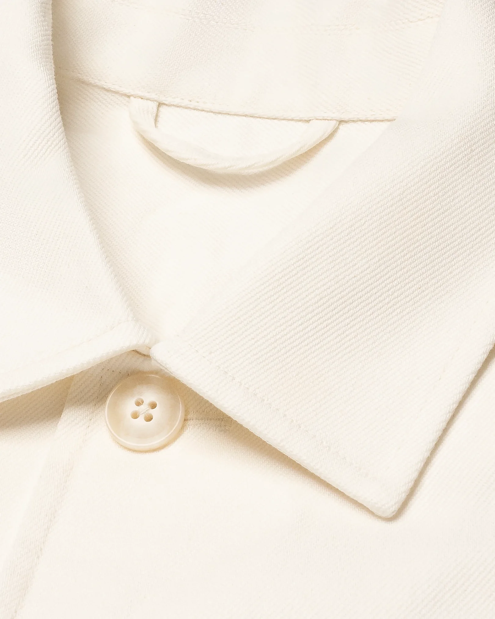 Eton - off white chore denim overshirt