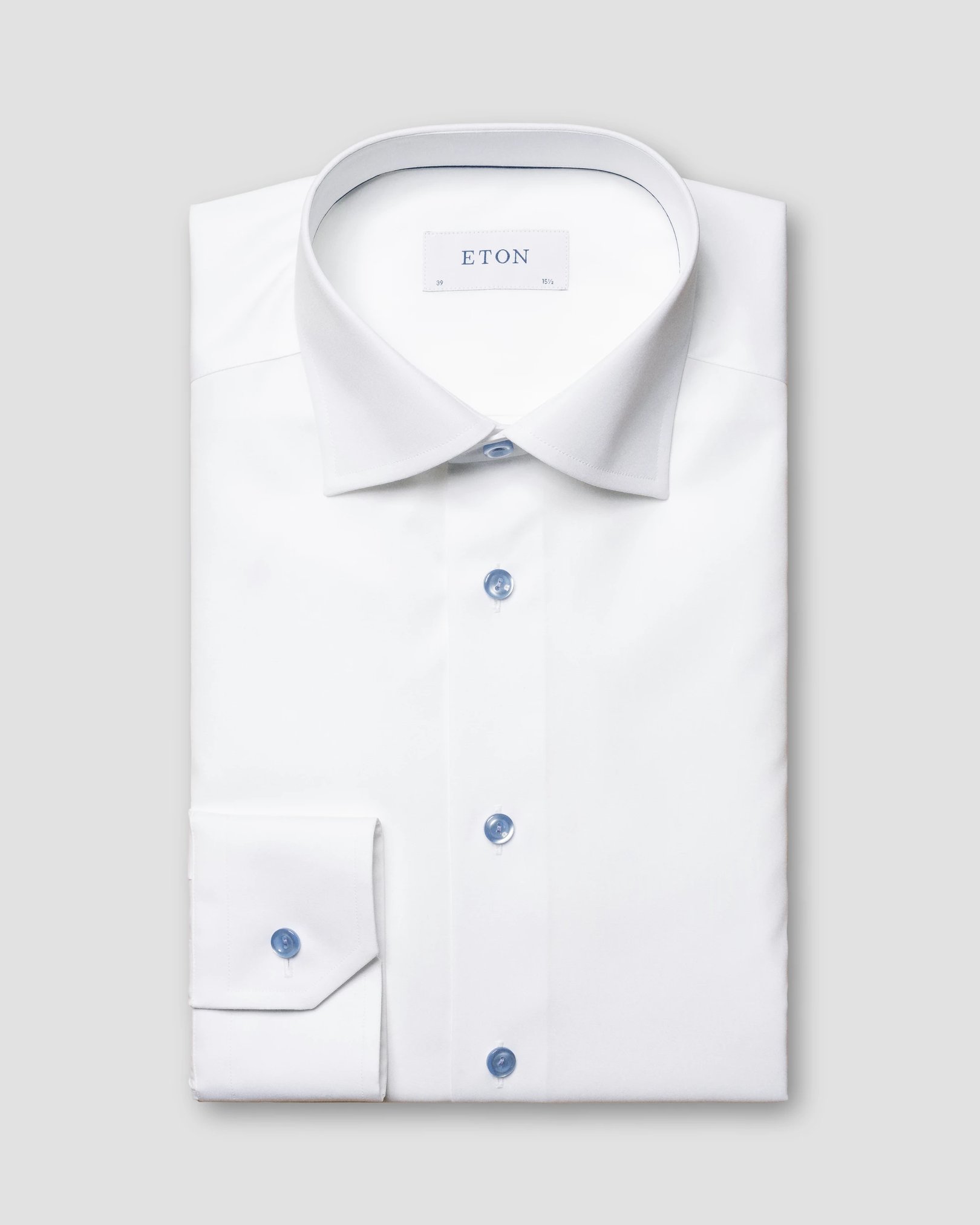 Eton - solid white poplin
