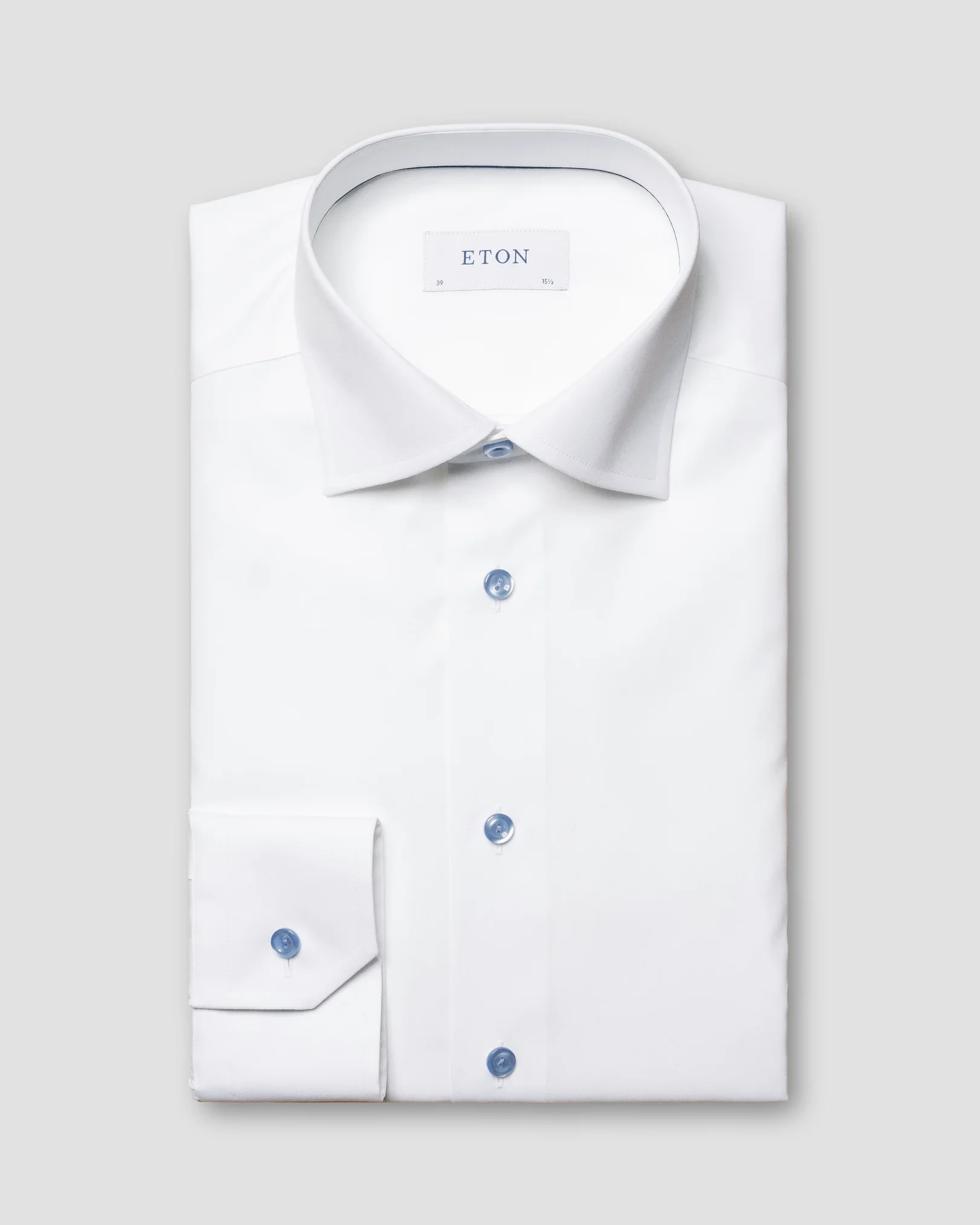Eton - solid white poplin