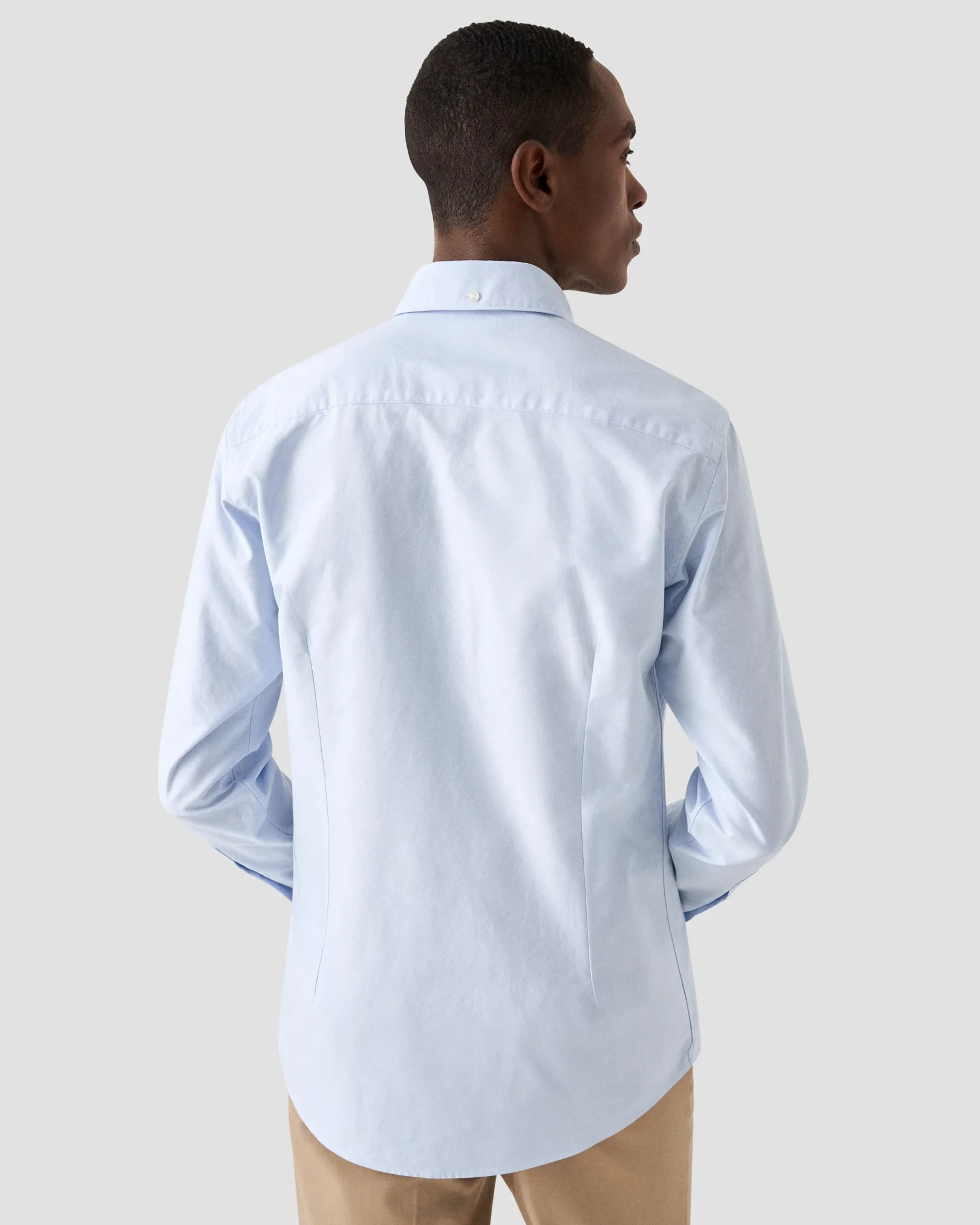 Eton - solid light blue oxford shirt