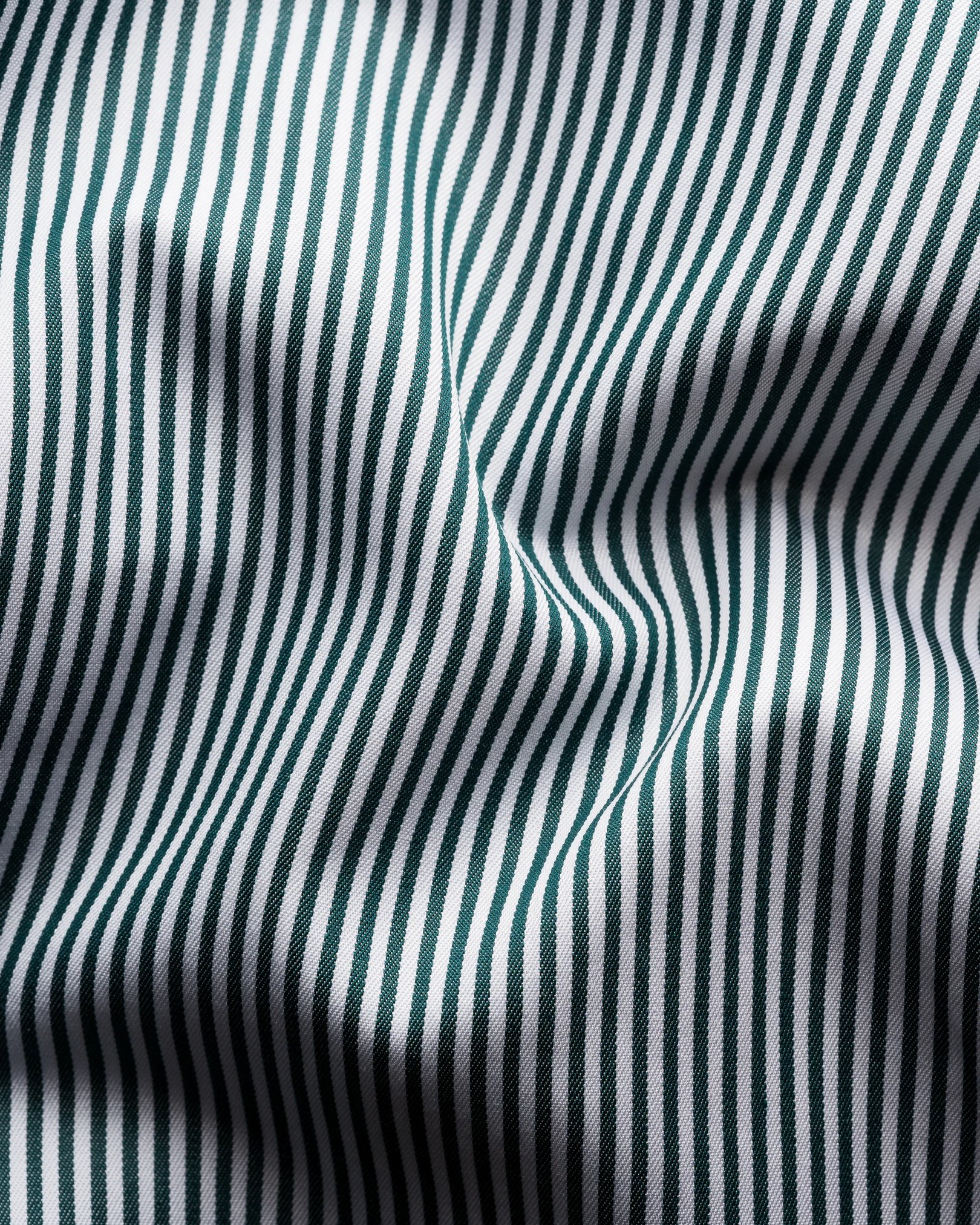Eton - dark green striped twill