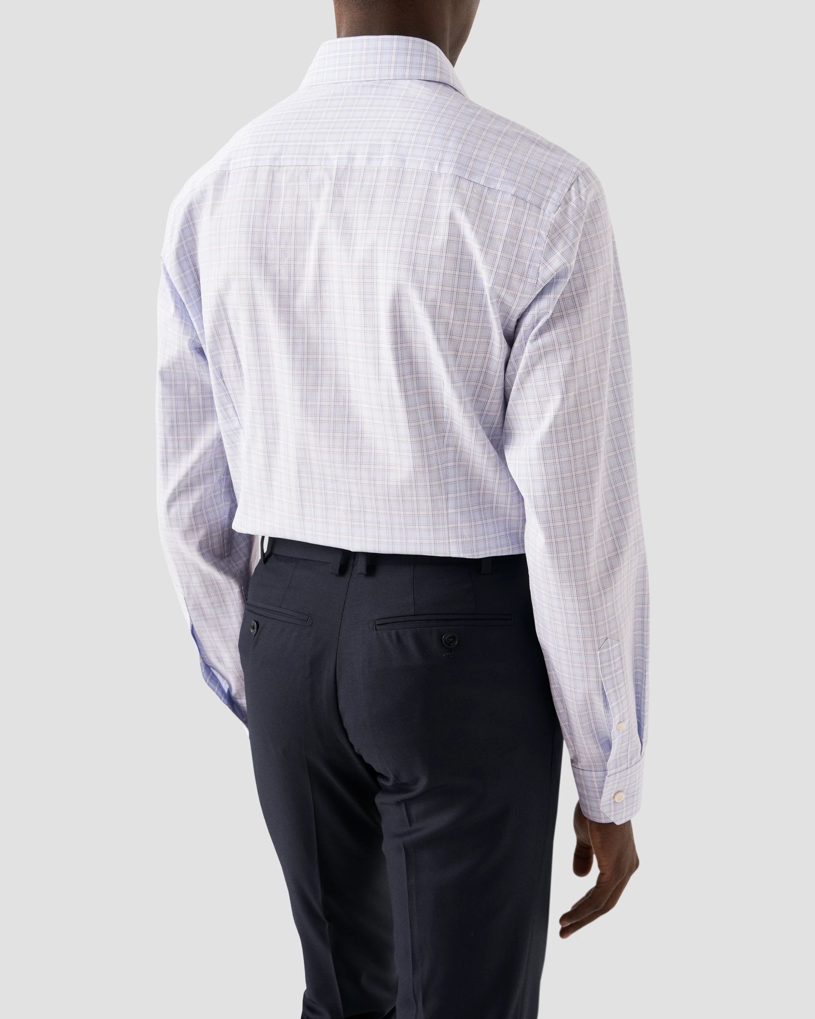 Eton - checked pink twill