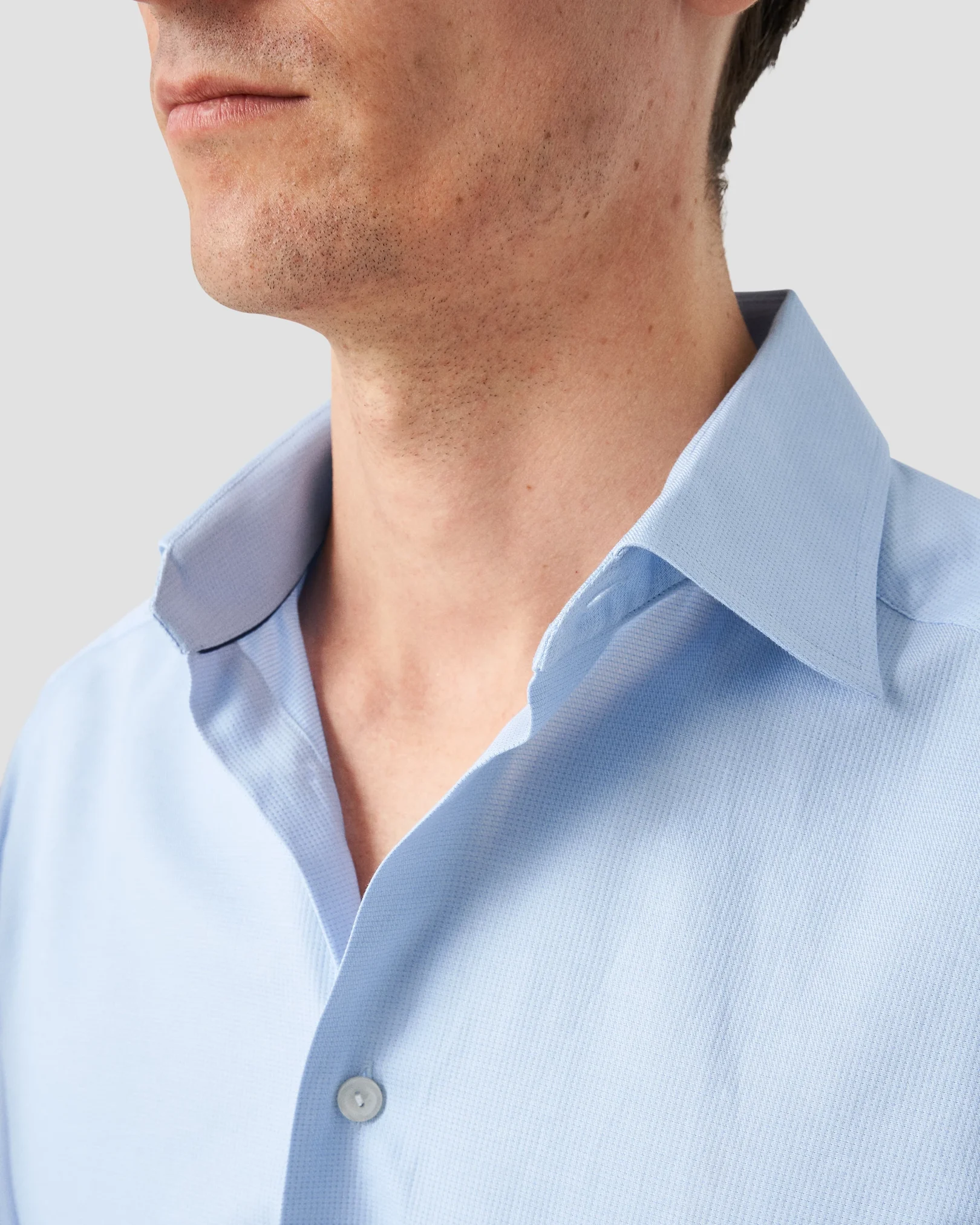 Eton - woven pin dot signature twill