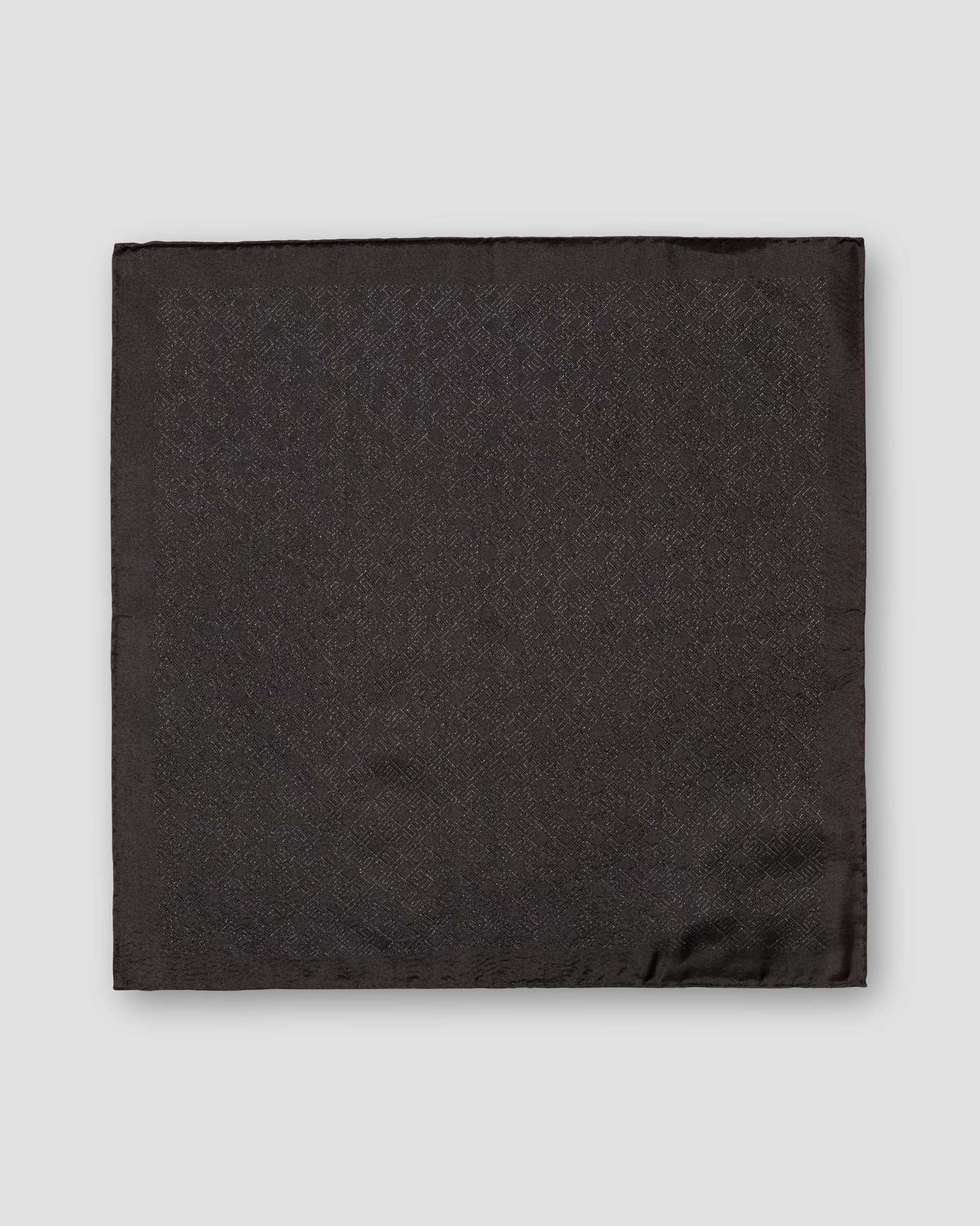 Eton - black e printed pocket square