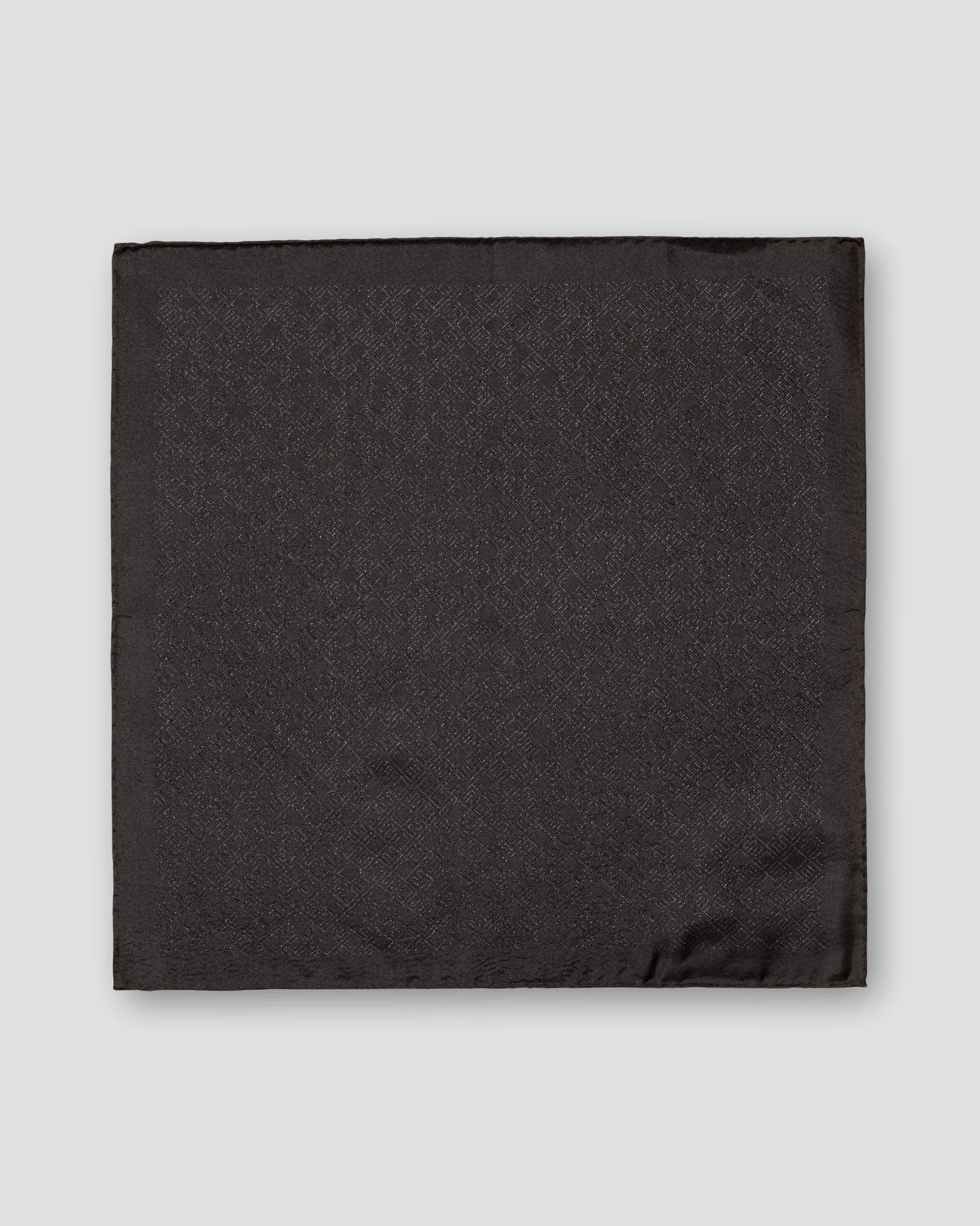 Eton - black e printed pocket square