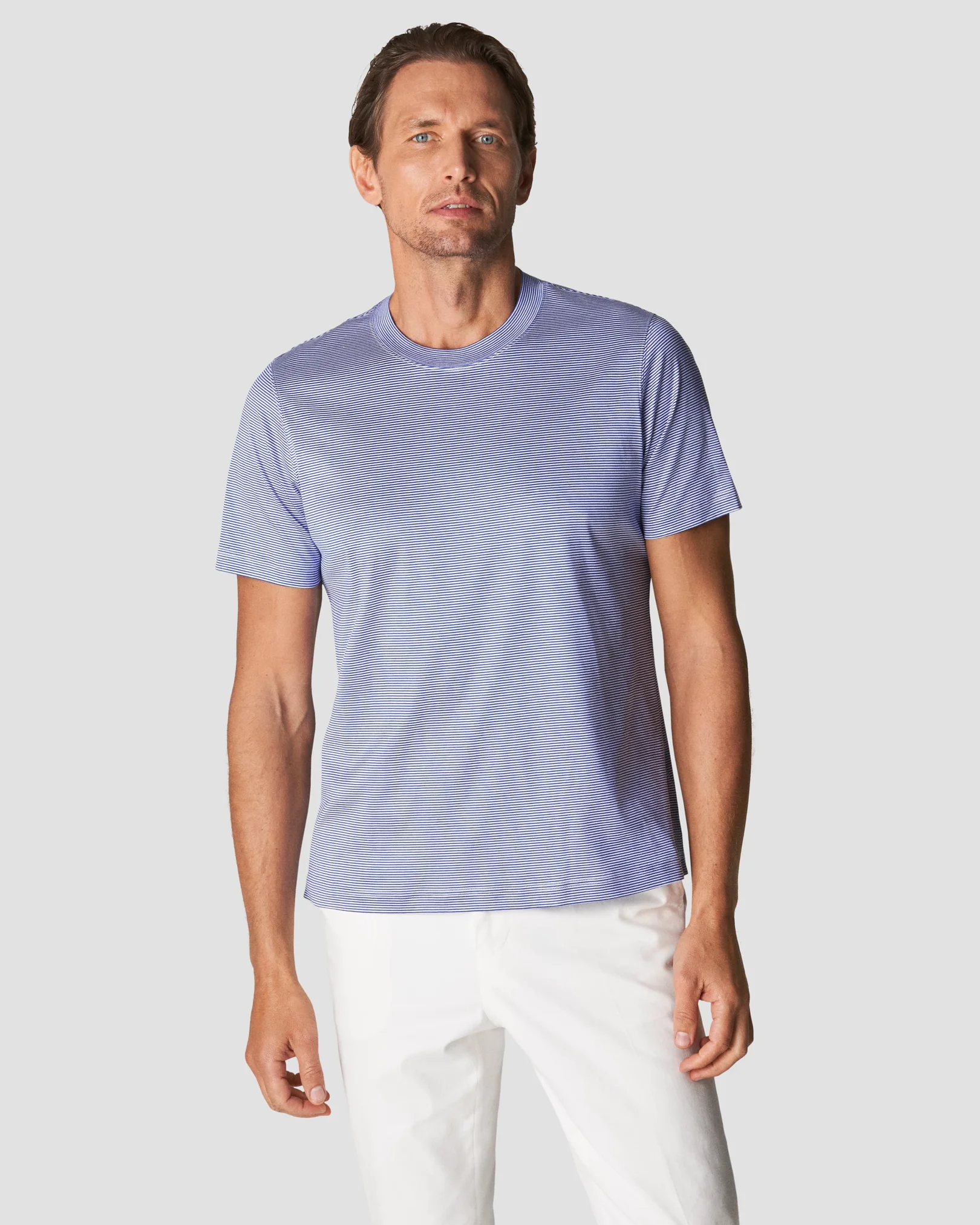 Eton - dark blue interlock t shirt