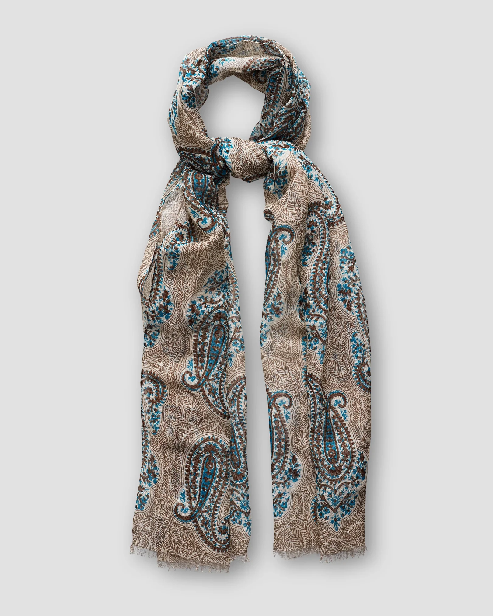 Eton - beige bold paisley scarf