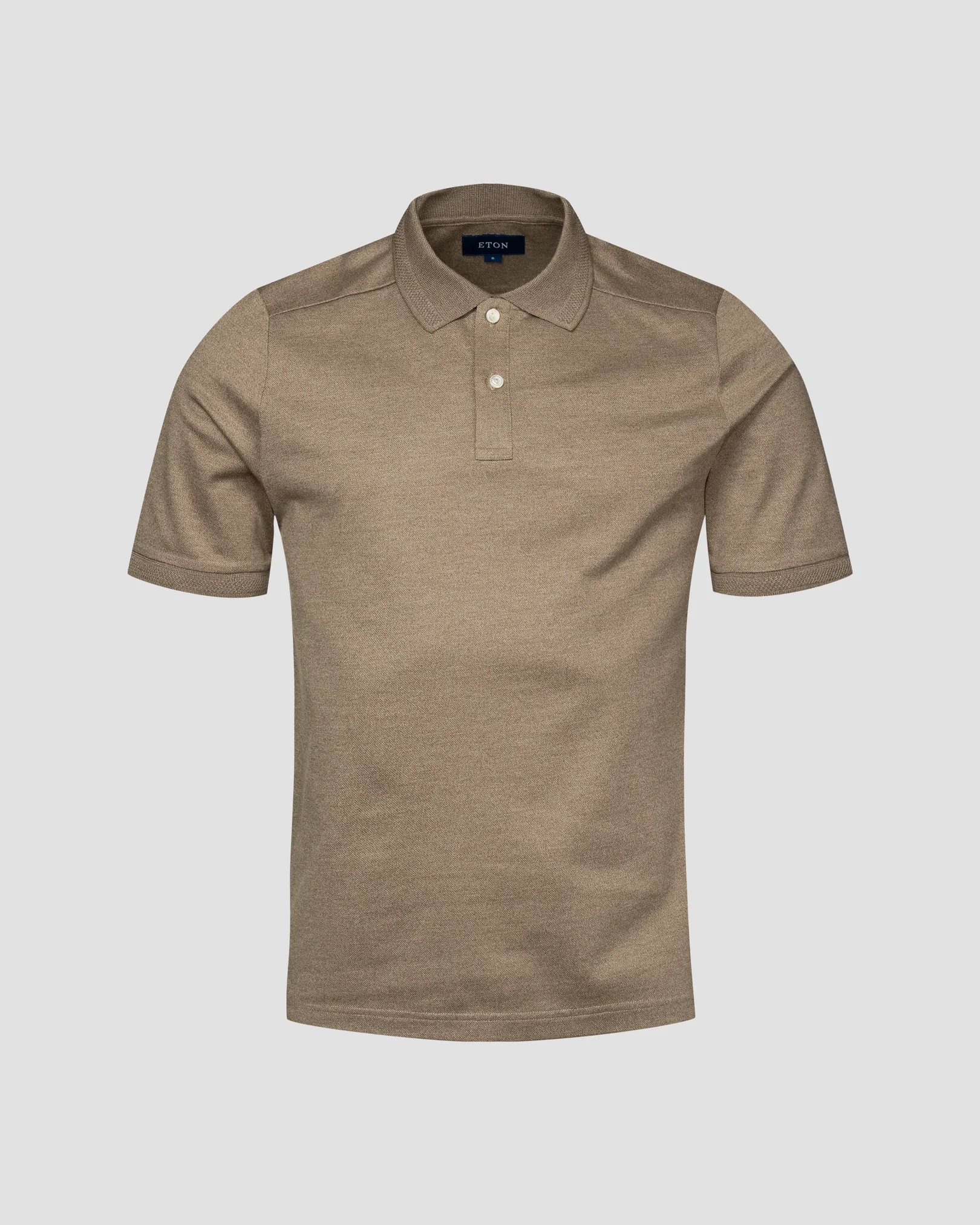 Eton - beige knitted collar regular fit