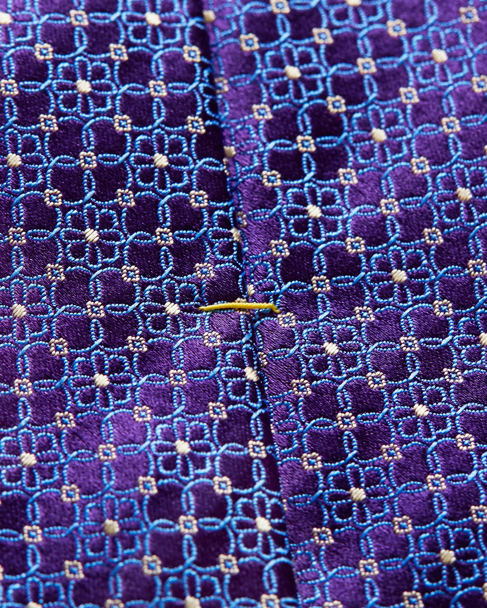 Eton - purple floral woven silk tie