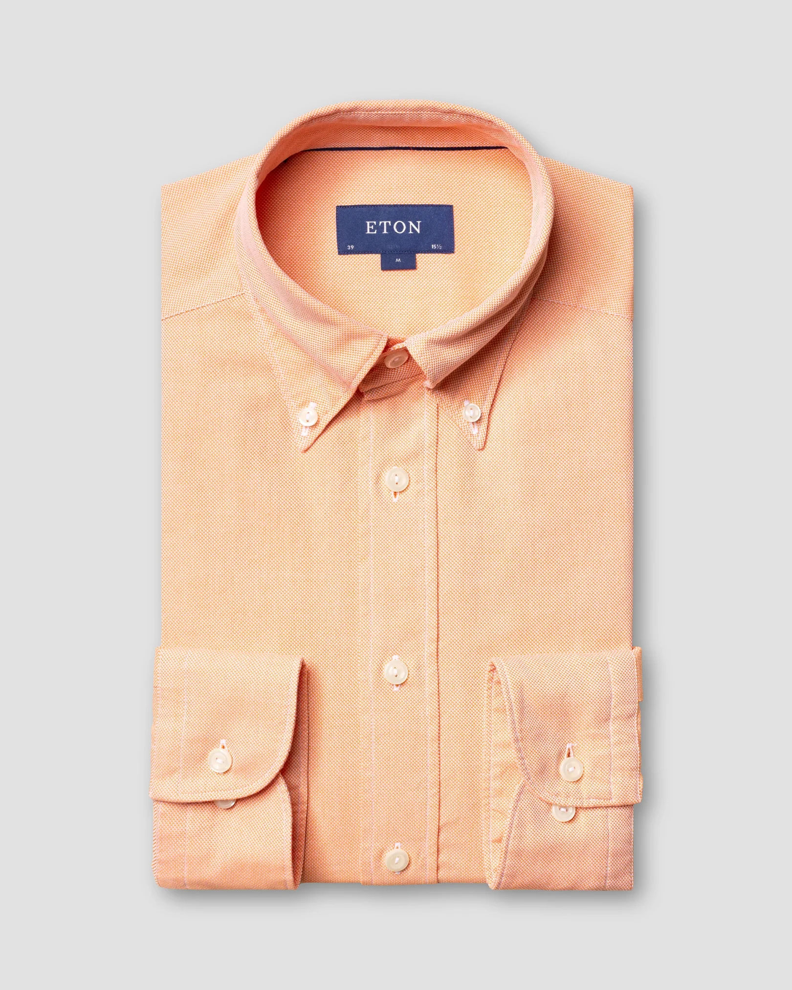 Eton - orange oxford shirt soft