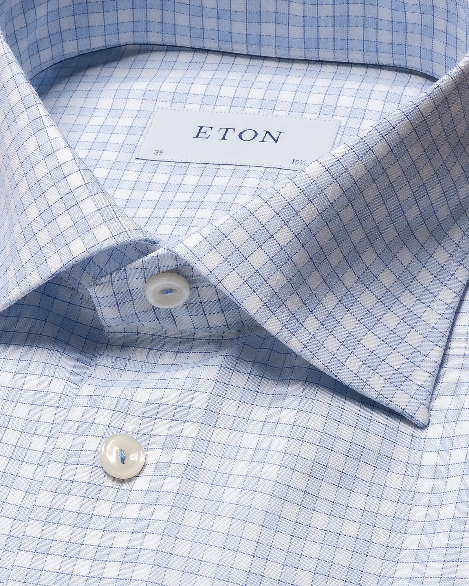 Eton - elegent checked twill shirt