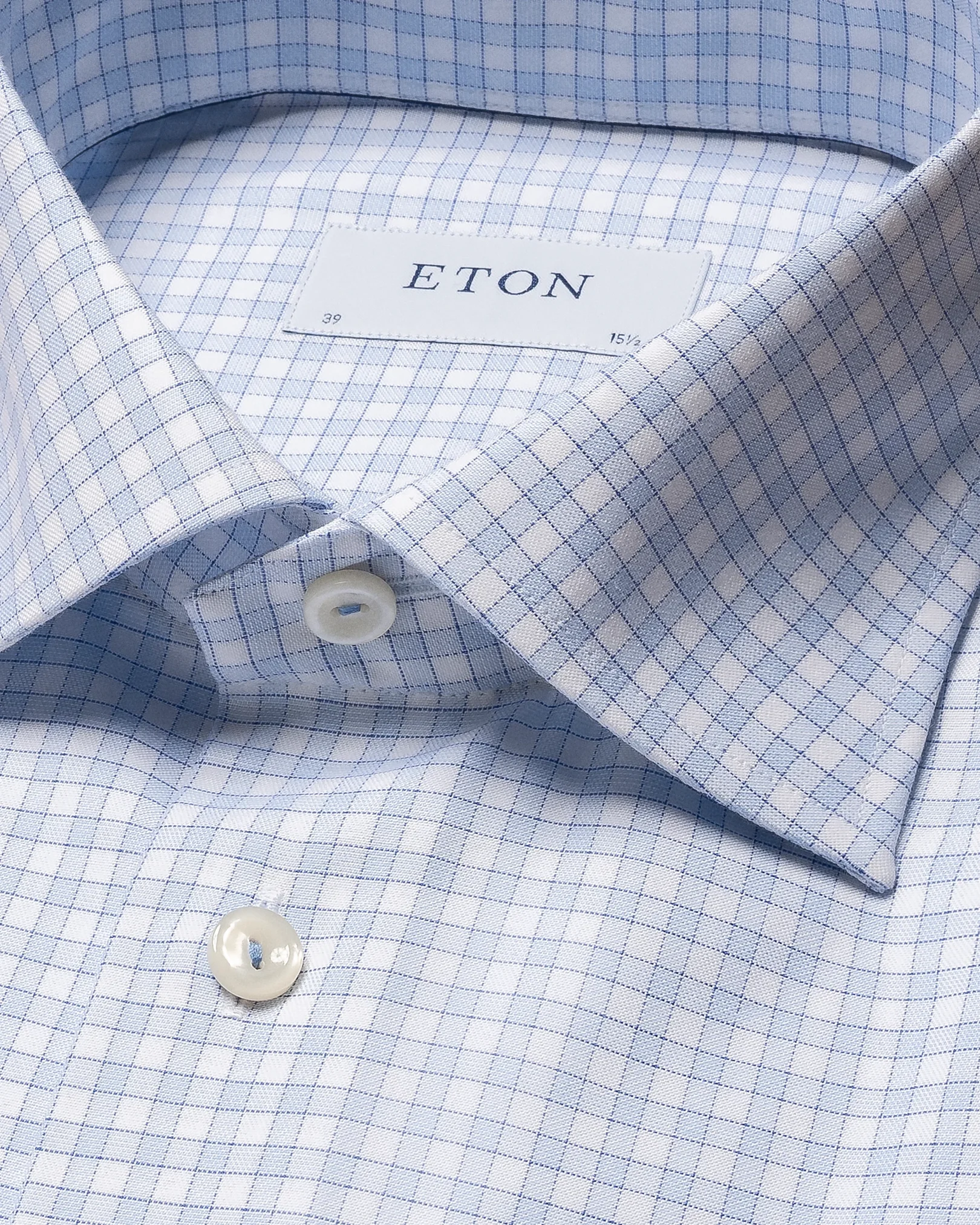 Eton - elegent checked twill shirt
