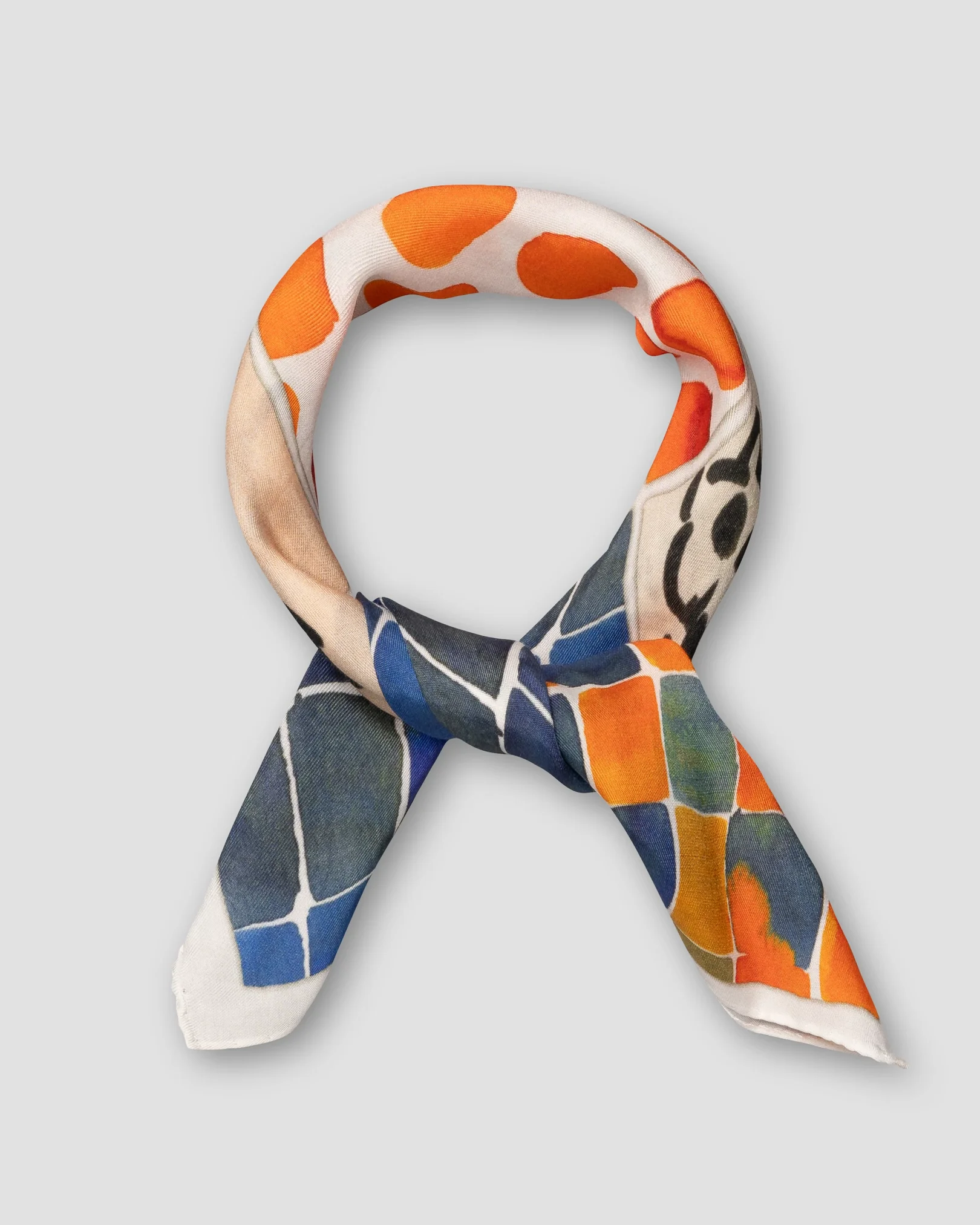 Eton - multi hand painted squares bandana