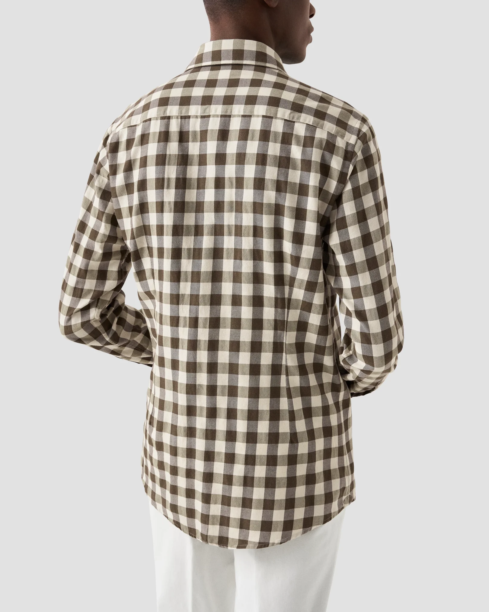 Eton - dark green twill wide spread