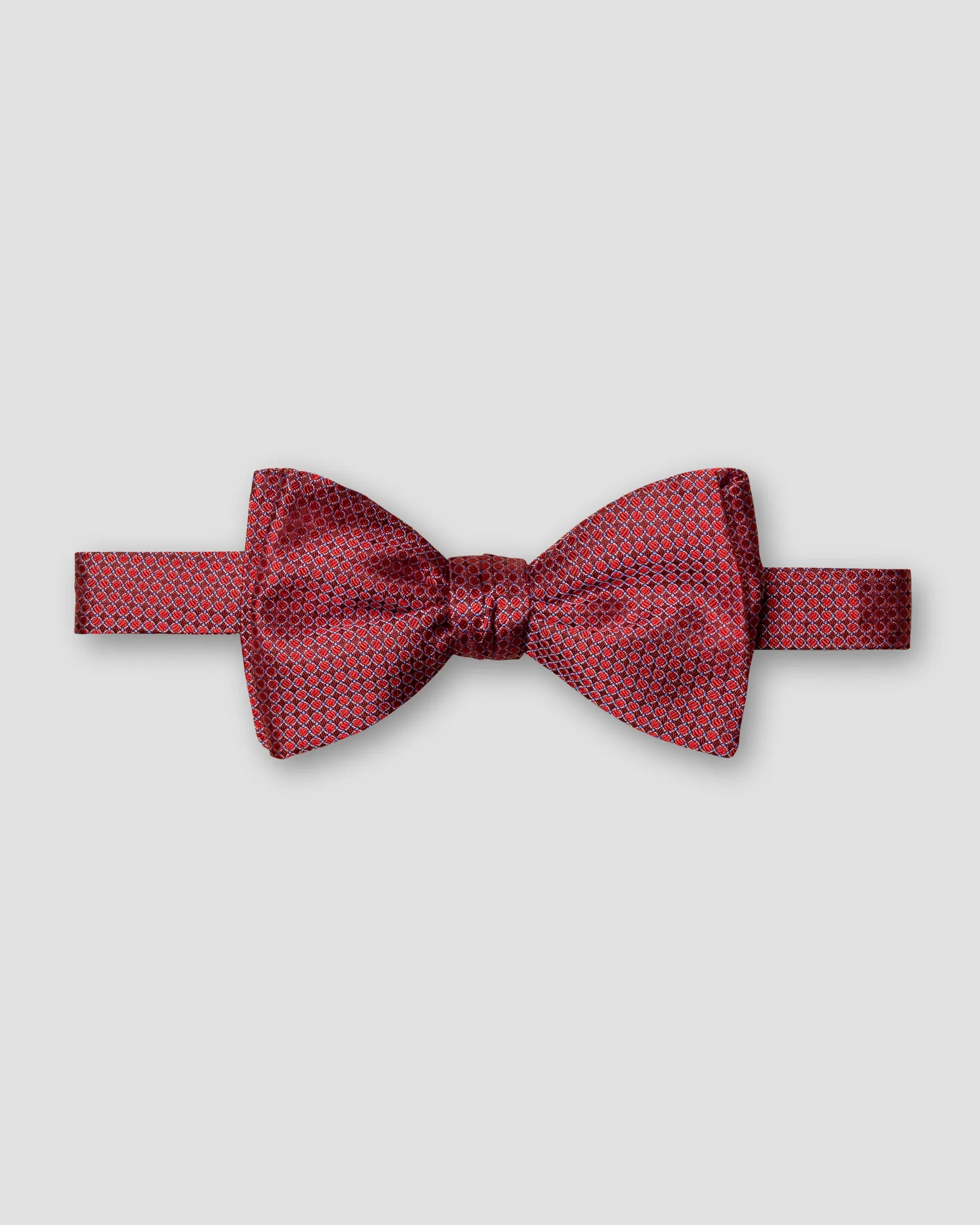 Eton - burgundy silk bow tie